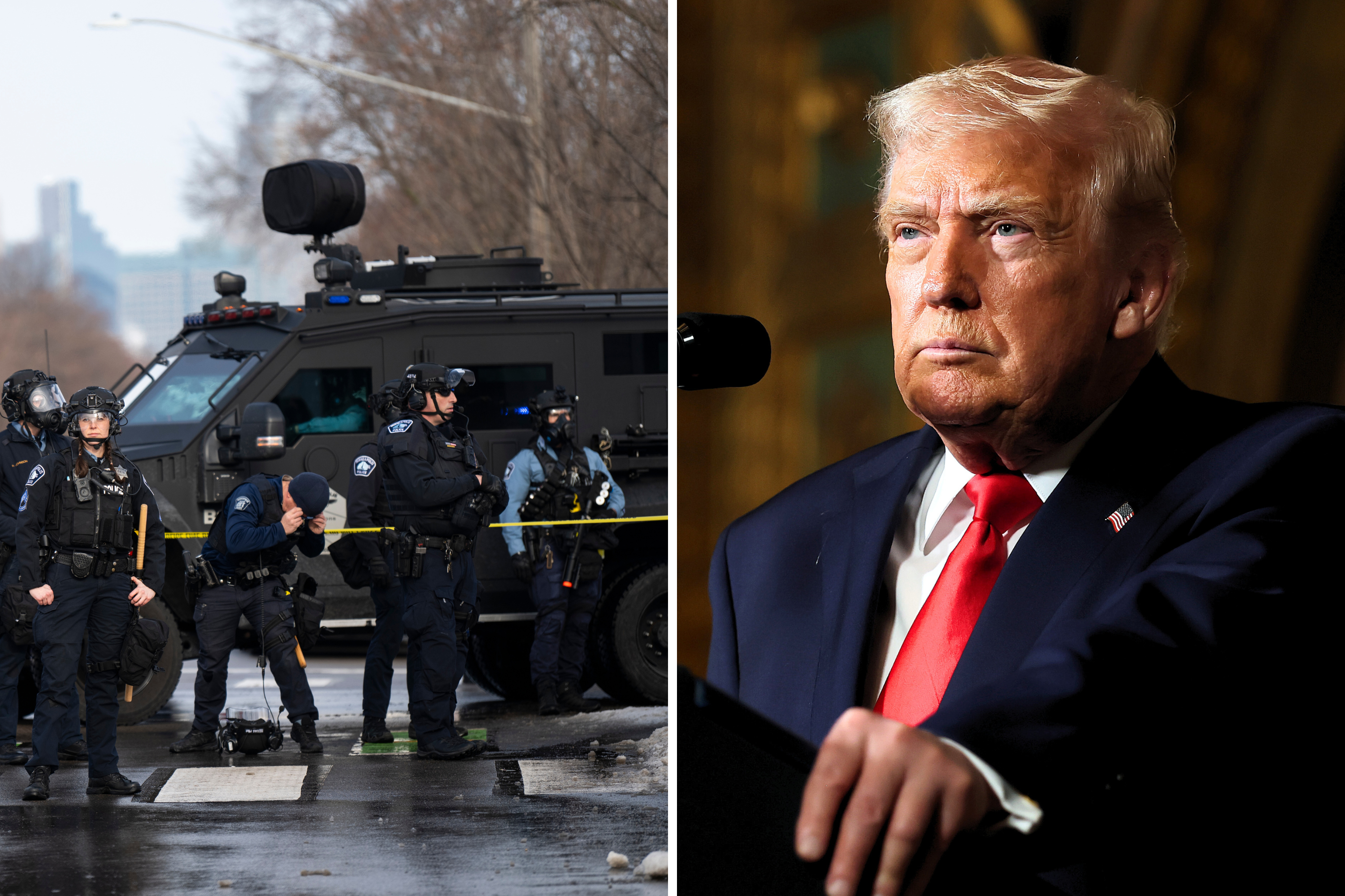 Republicans Decry ‘Paramilitary ICE’ in Break With Trump