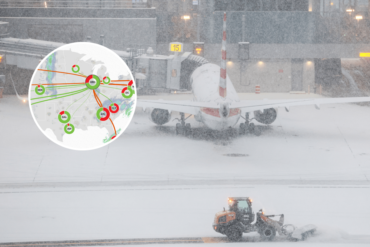 Winter storm 'misery map' shows travel blackspots as bomb cyclone hits ...