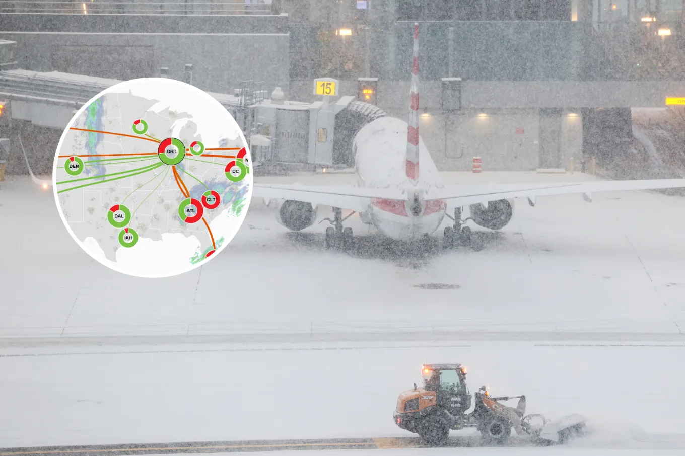 Winter storm 'misery map' shows travel blackspots as bomb cyclone hits ...