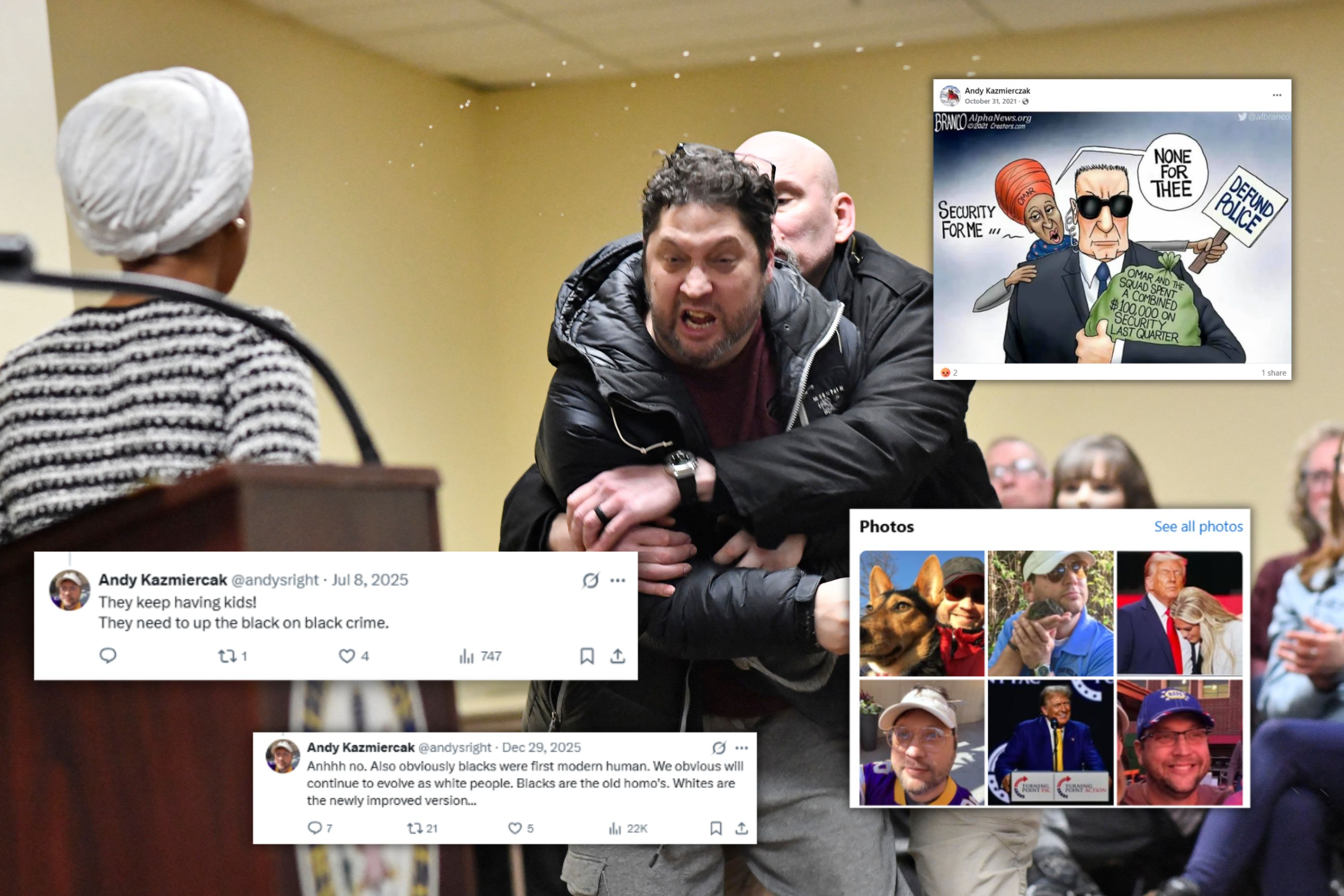 Anthony Kazmierczak, Ilhan Omar and the Online Spiral That Turned Him Violent