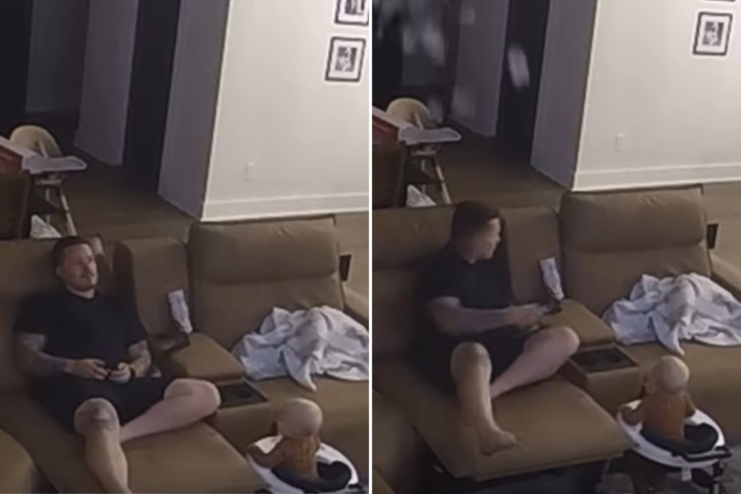 Home Cam Sees Mom Enter Attic, What Follows Terrifies Husband and Toddler