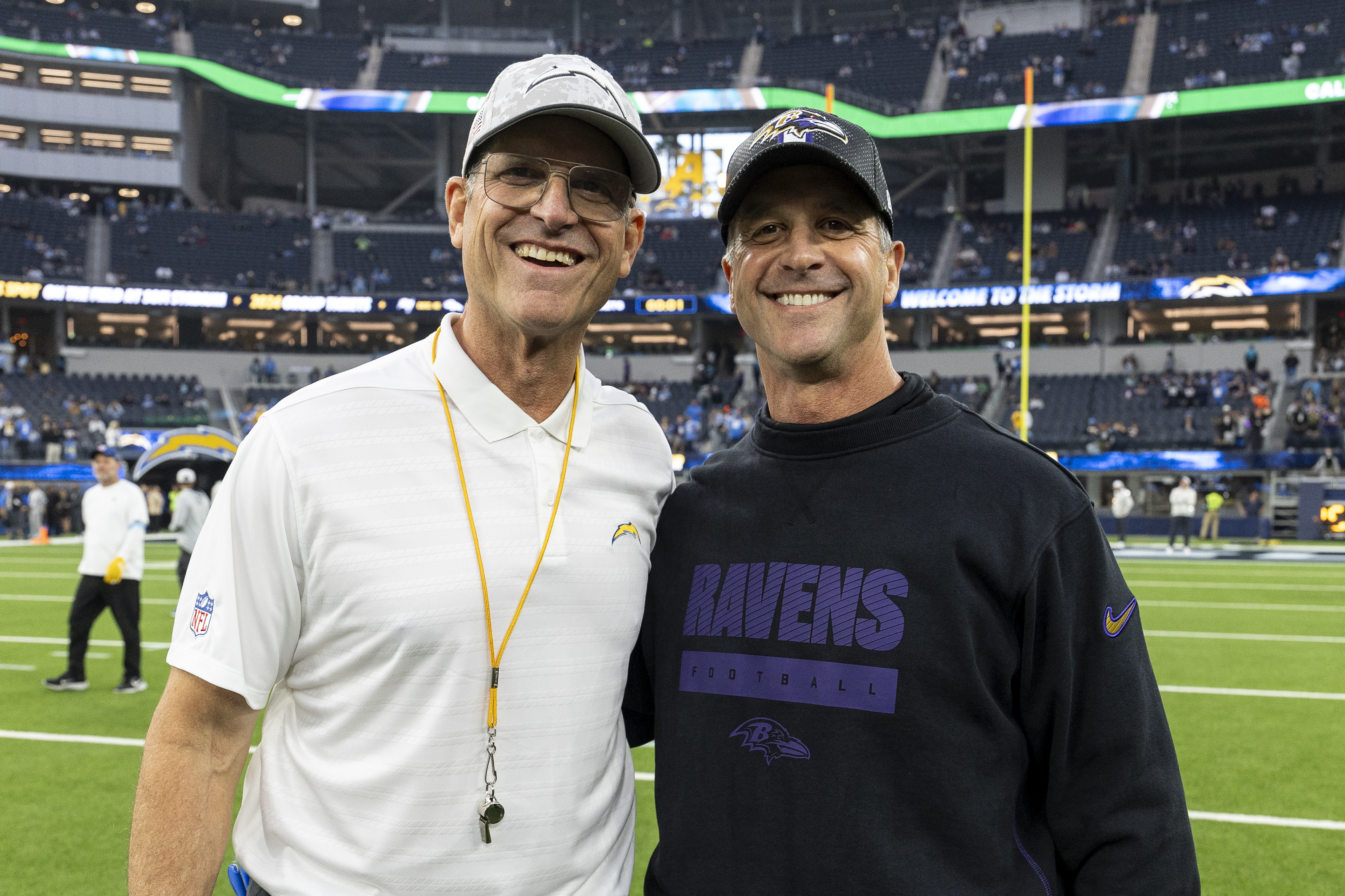 Jim Harbaugh Shares Reaction to Ravens Firing Brother John Harbaugh