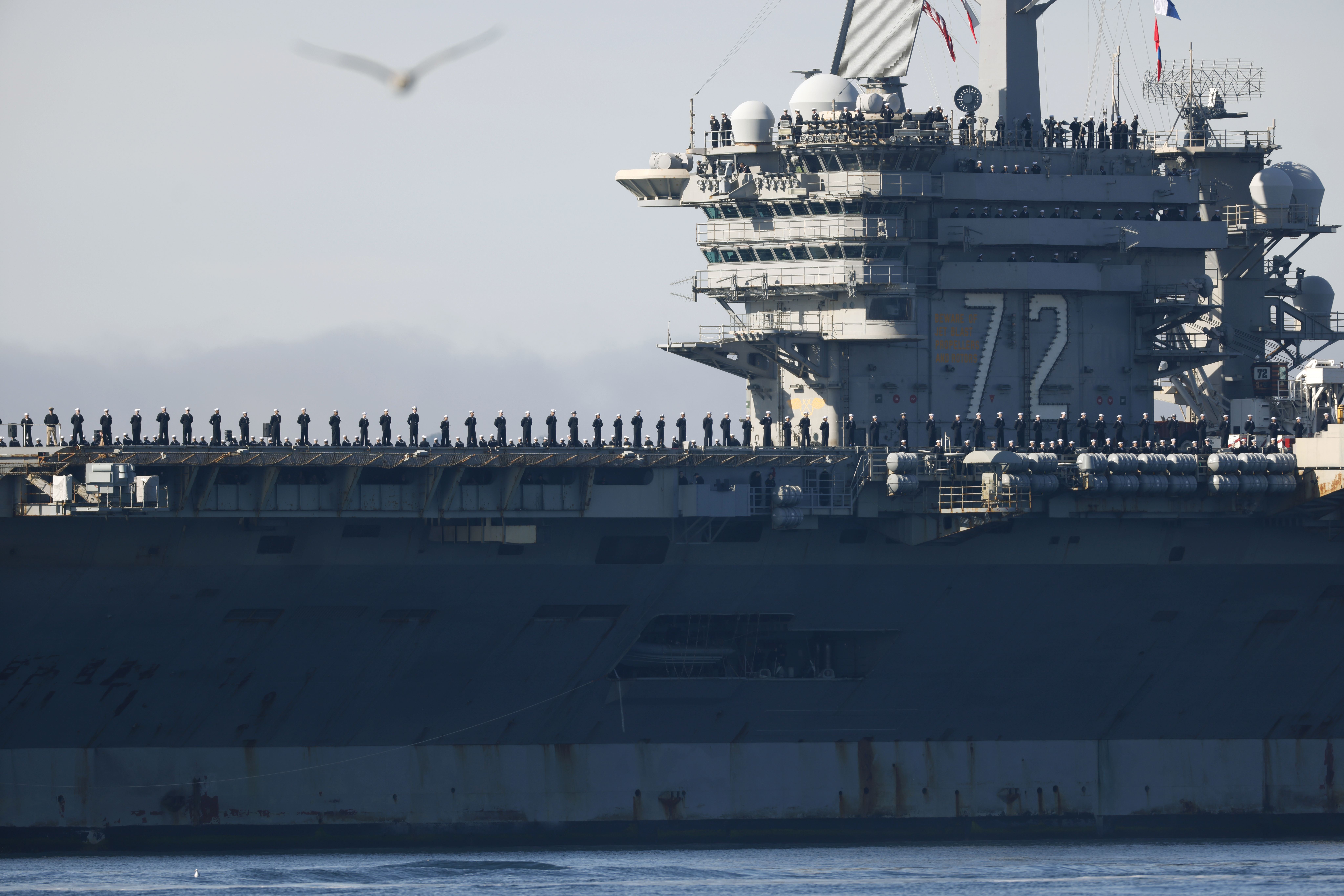 Map Shows USS Abraham Lincoln’s Path Towards Iran as Protests Continue