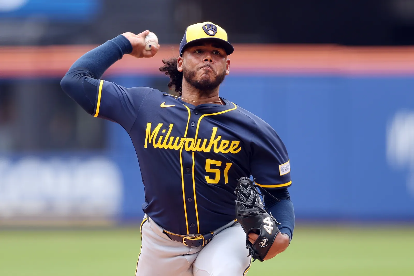 Milwaukee Brewers pitcher Freddy Peralta