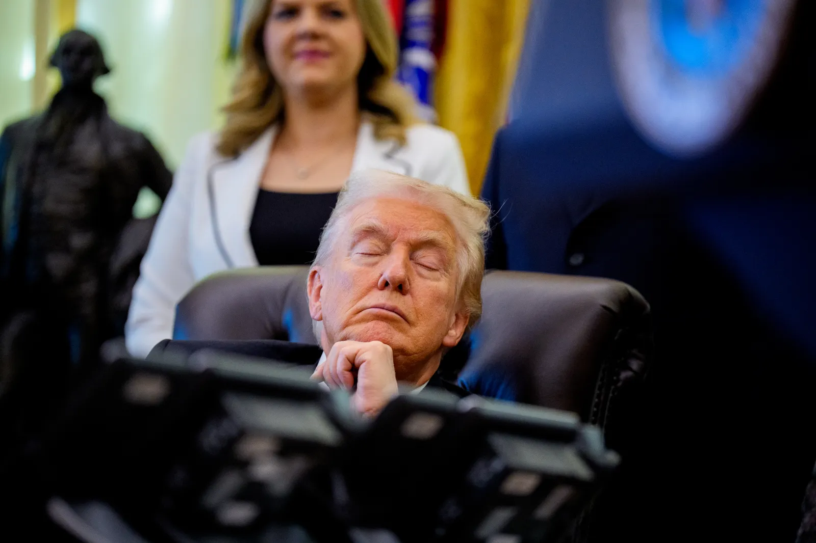 Donald Trump Responds to Claims He Fell Asleep at White House Events ...