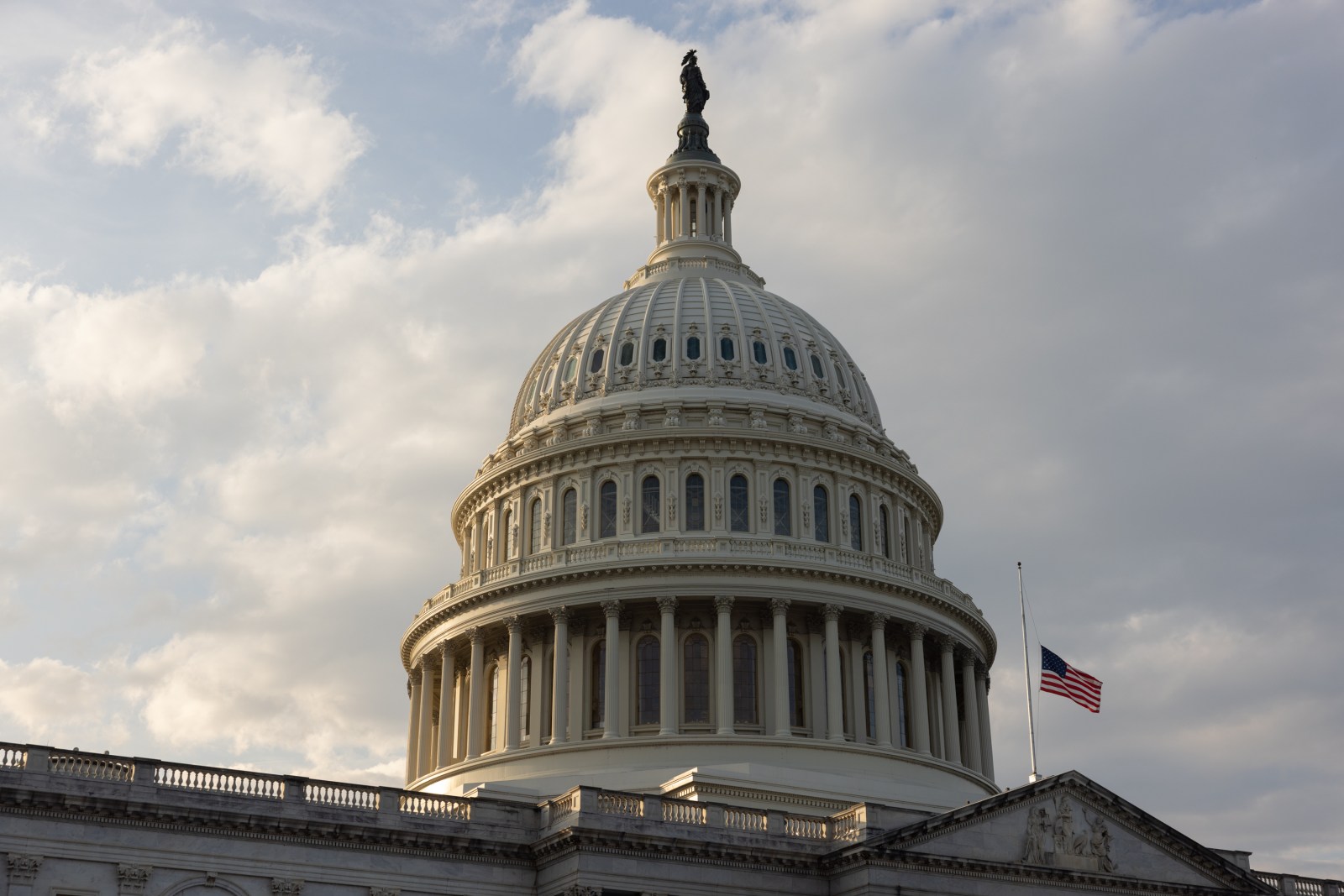 The U.S. Capitol building is seen on November 9, 2025 in Washington, D.C.
