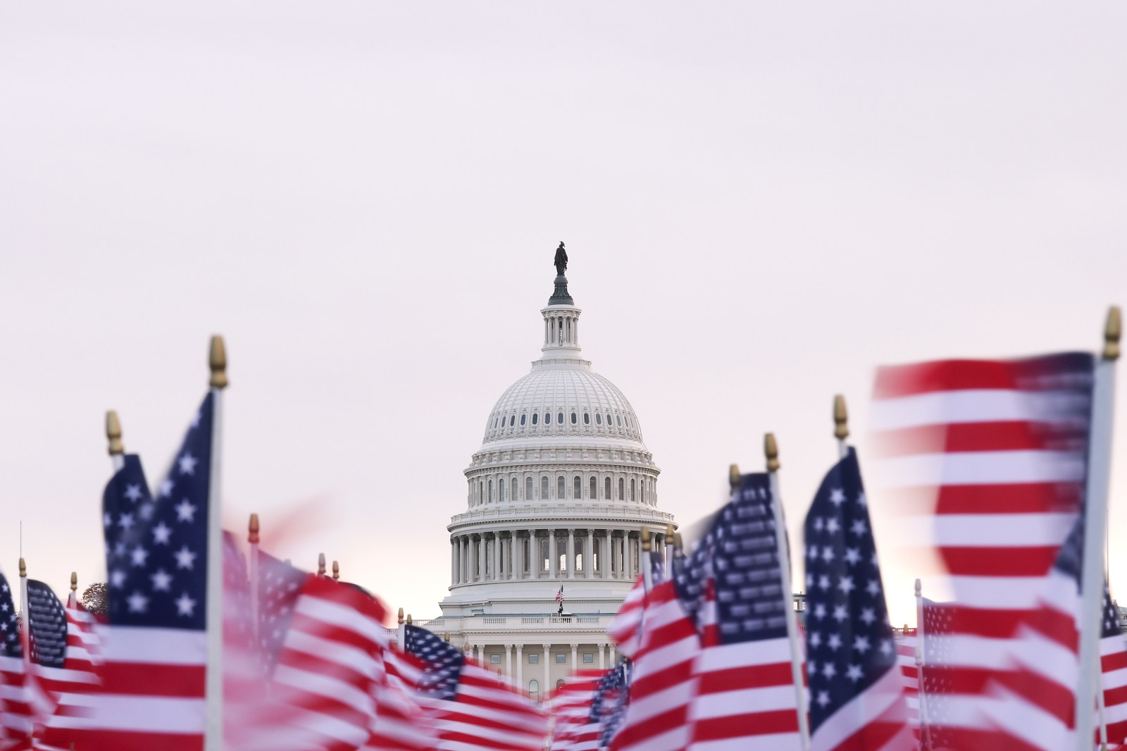 WASHINGTON, DC – NOVEMBER 11: The U.S. Capitol is shown the morning after the Senate passed legislation to reopen the federal government on November 11, 2025 on Capitol Hill in Washington, DC. The Senate reached a deal late Sunday to fund the government, aiming to end the longest shutdown in history once the House of Representatives votes on the legislation later this week.  (Photo by Win McNamee/Getty Images)
