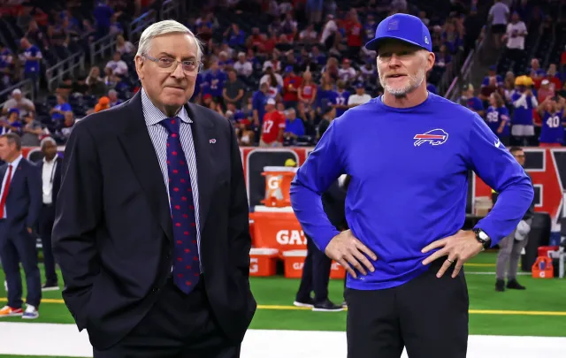 Buffalo Bills owner Terry Pegula and former head coach Sean McDermott