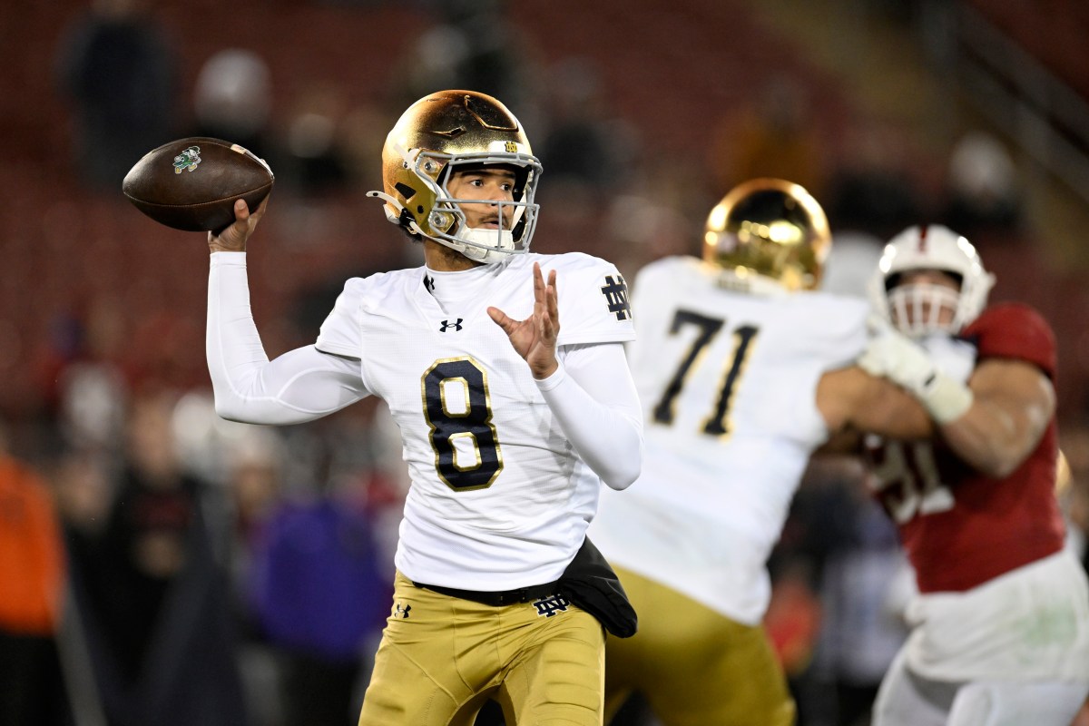 Nebraska Lands 4-Star Notre Dame QB Kenny Minchey in Transfer Portal