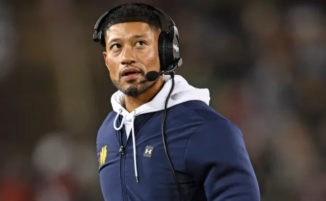 Notre Dame head coach Marcus Freeman.
