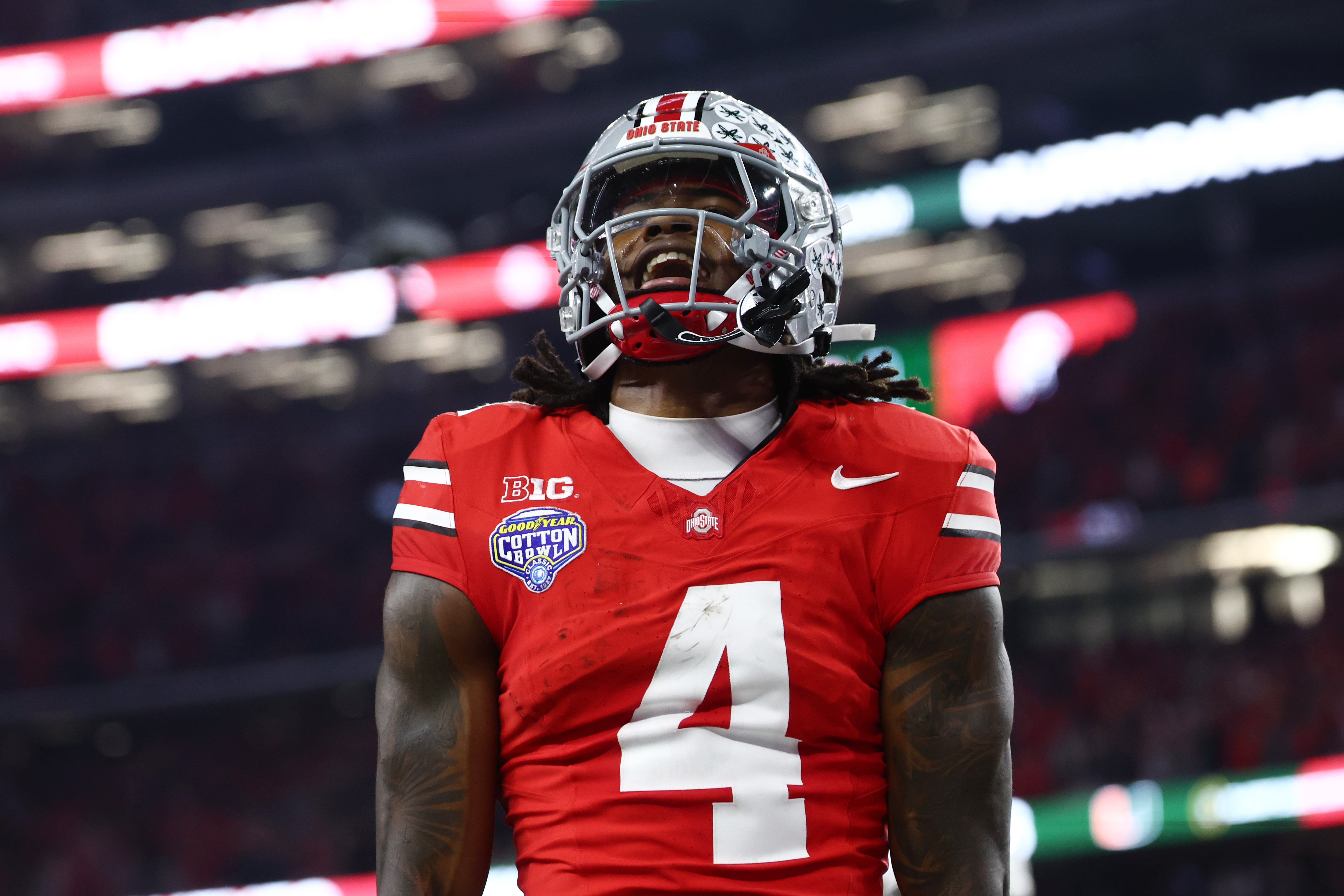 Ohio State's Jeremiah Smith Reacts to 5-Star WR Teammate Entering Transfer Portal