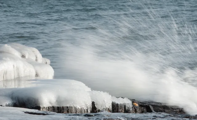 Snow Ice Waves Minnesota