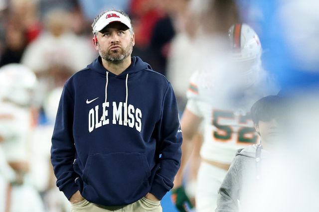 Ole Miss head coach Pete Golding