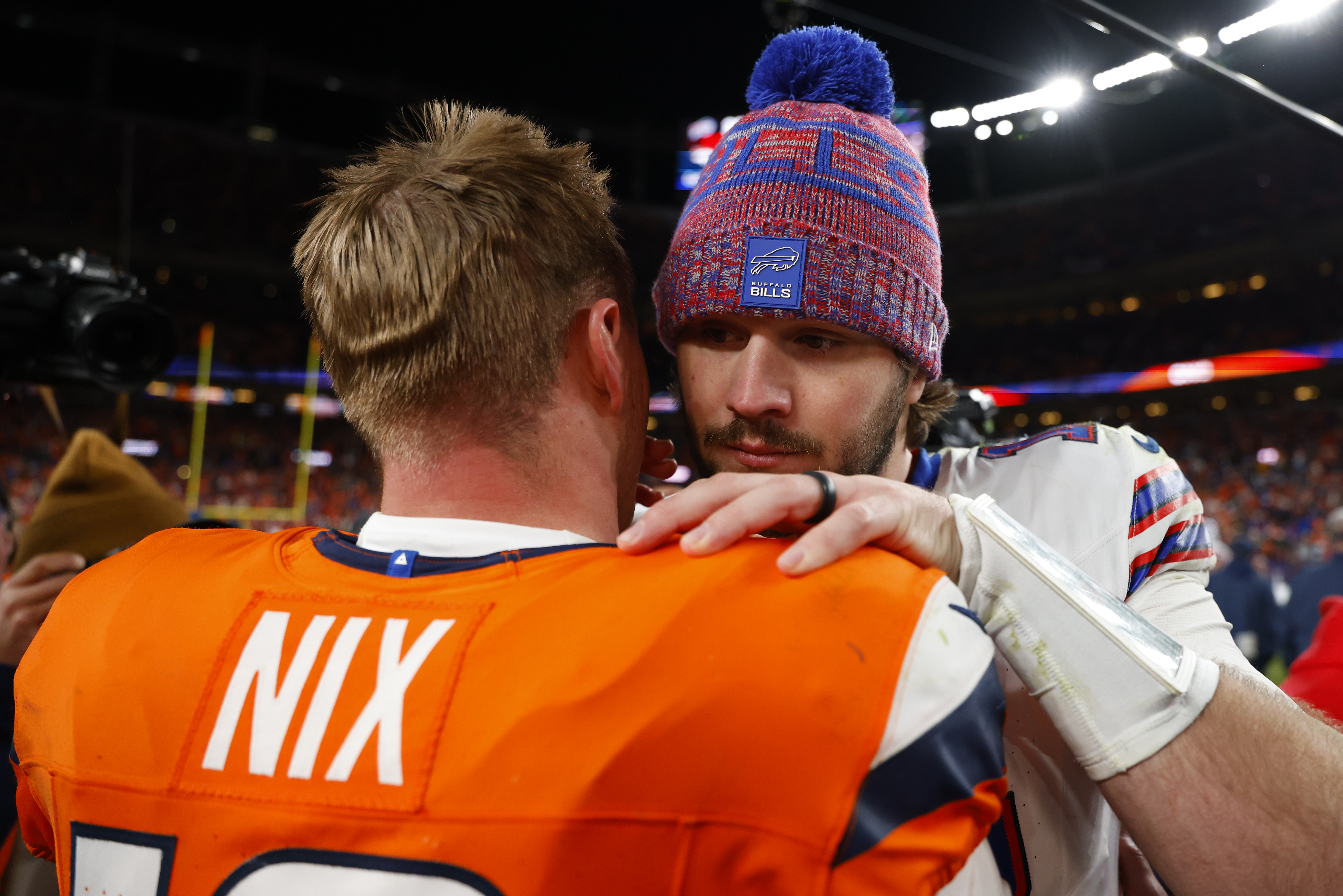 Postgame Handshake Between Josh Allen, Bo Nix Draws Attention