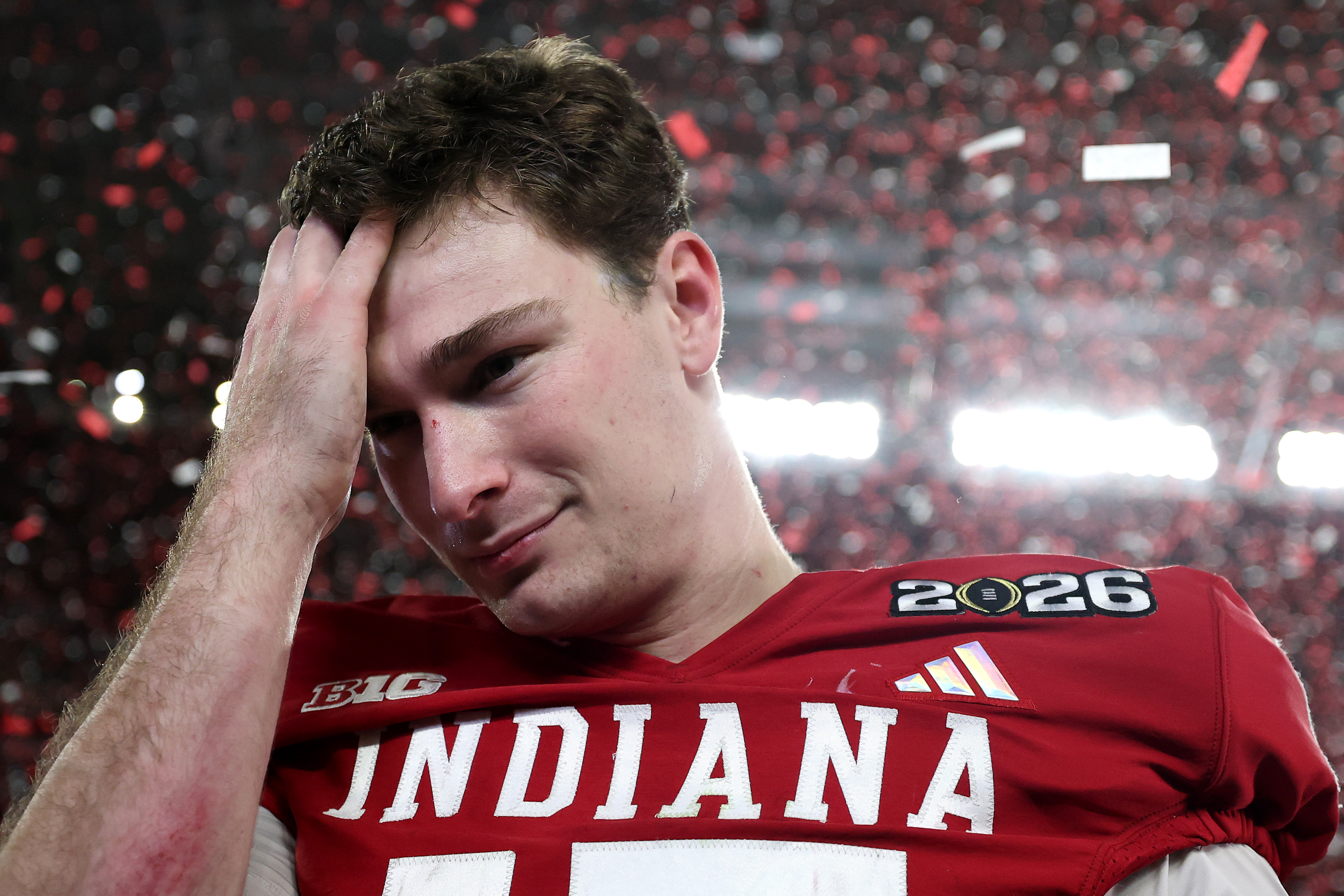 Fernando Mendoza Shares Raw Moment Hugging Mom After Indiana CFP Title Win