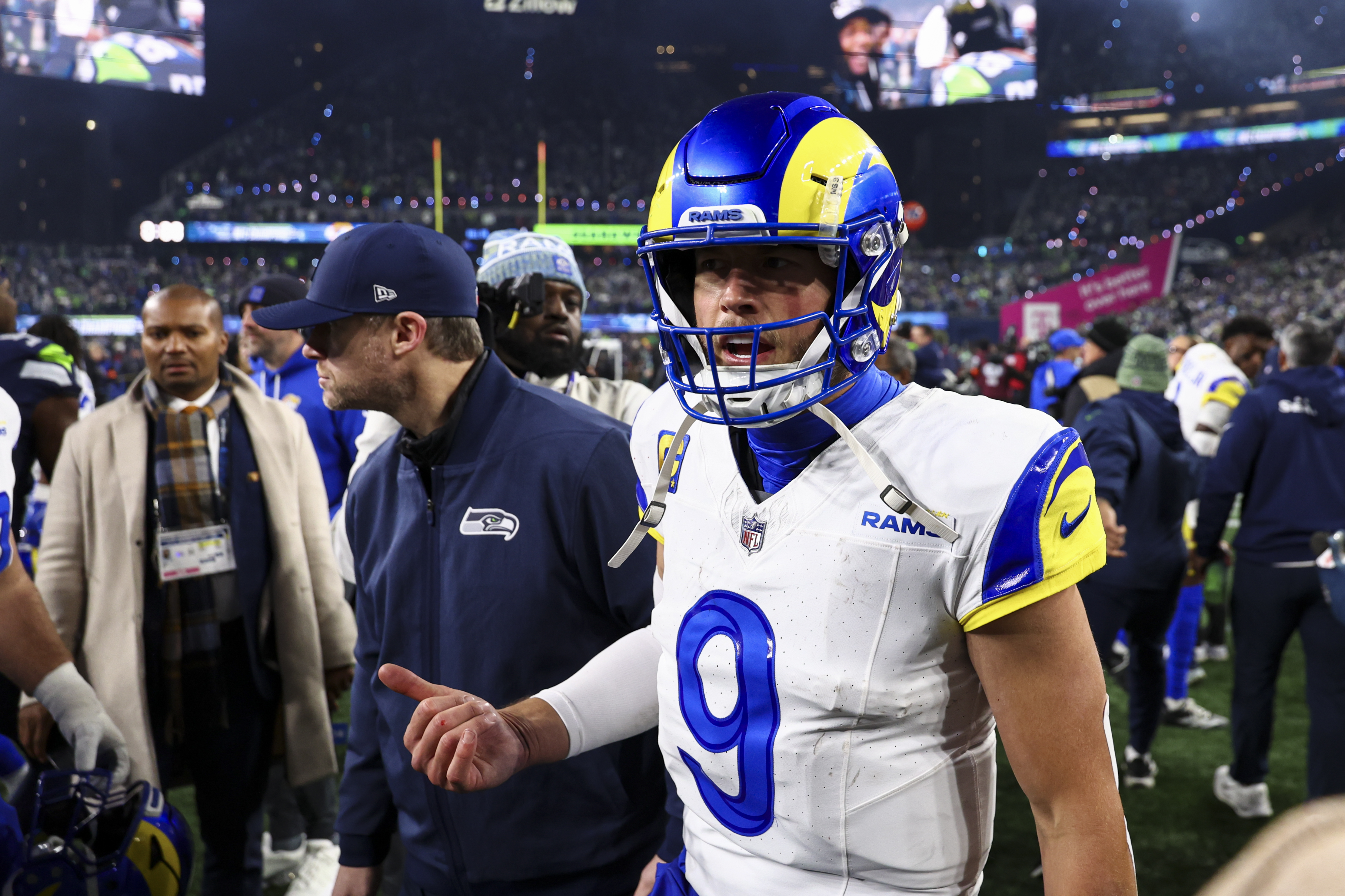 Cameras Catch Matthew Stafford’s Message to Cooper Kupp After NFC Championship