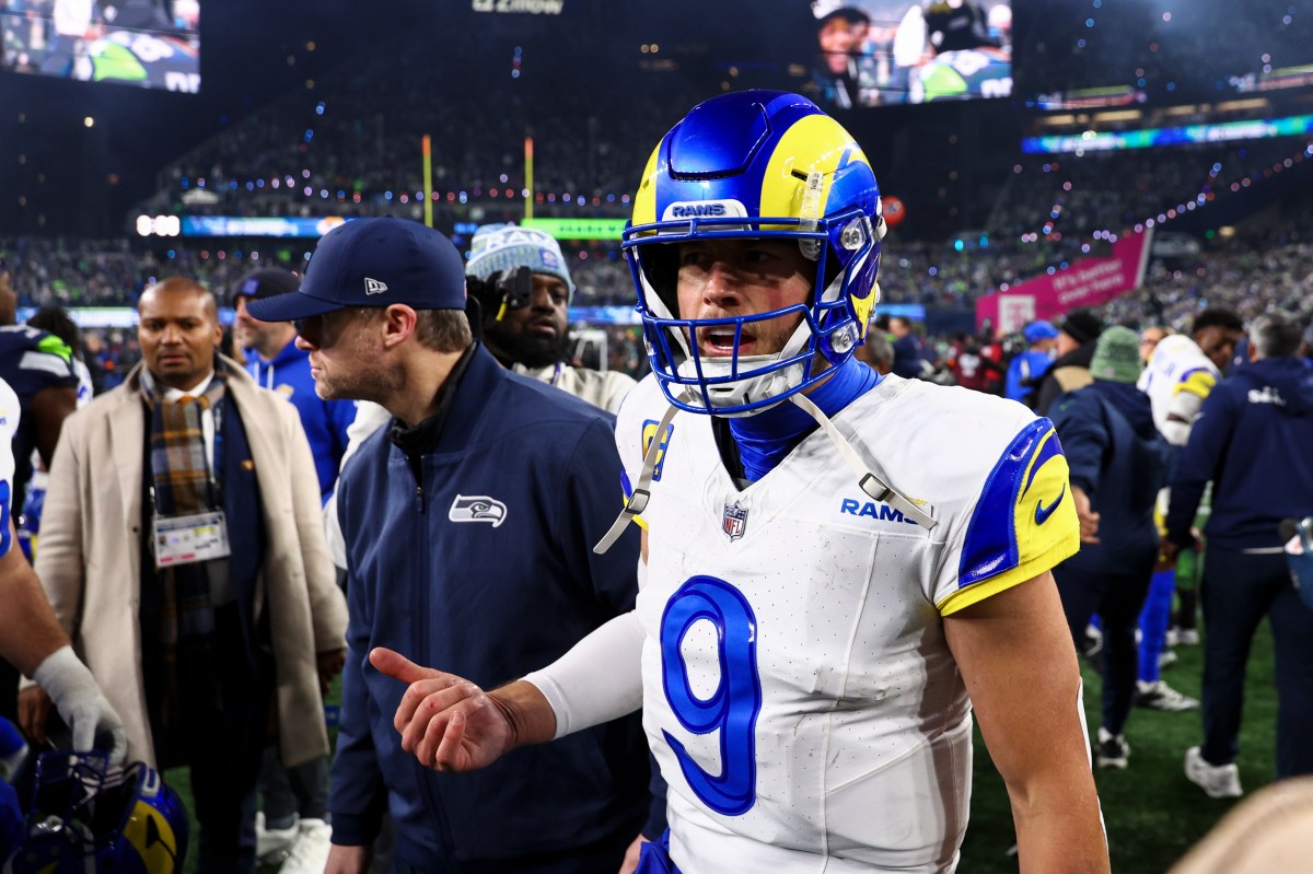 La cámara captó el mensaje de Matthew Stafford a Cooper Kupp después del campeonato de la NFC