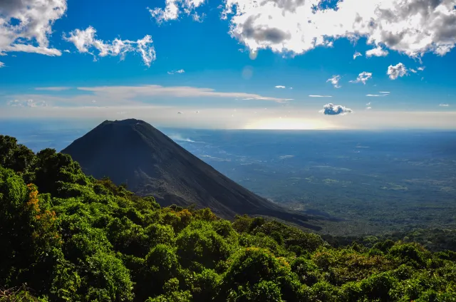 A view of the Izalco Volcano in El Salvador.
