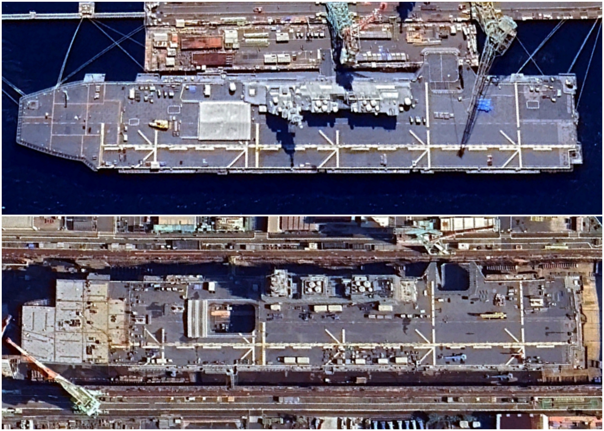 Satellite Imagery Reveals US Ally's Aircraft Carrier Upgrades