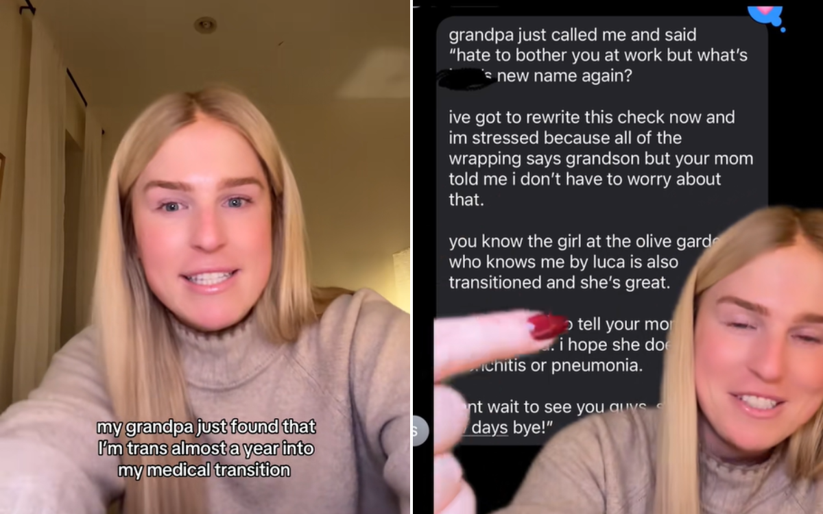 Trans Woman ‘Nervous’ About Coming Out to Grandpa, Then Sees Text He Sent
