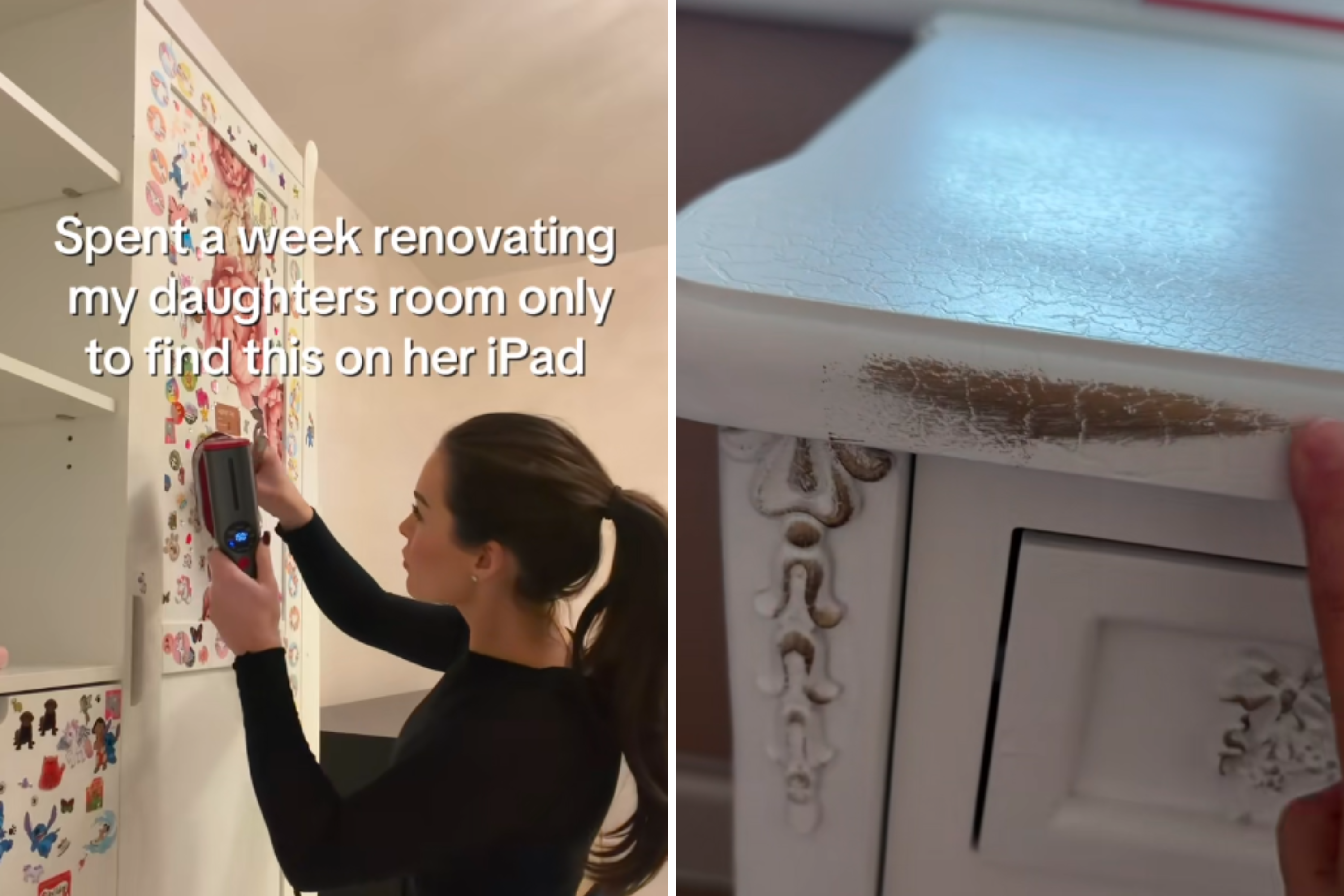 Mom Spends Week Decorating Daughter’s Room, Then She Sees What’s on iPad