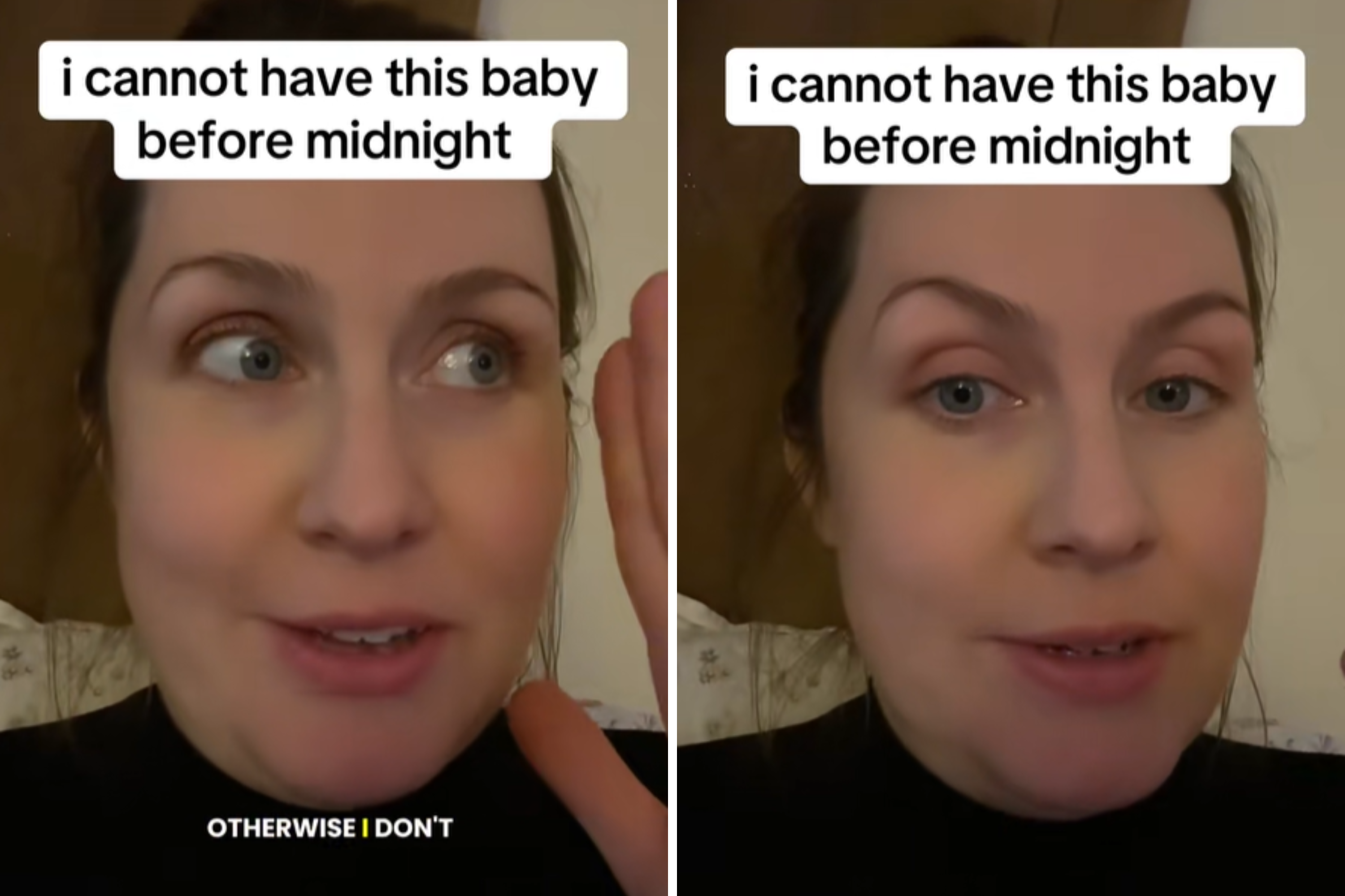 Reason Woman Desperately Trying Not To Have Baby Before Midnight Goes Viral