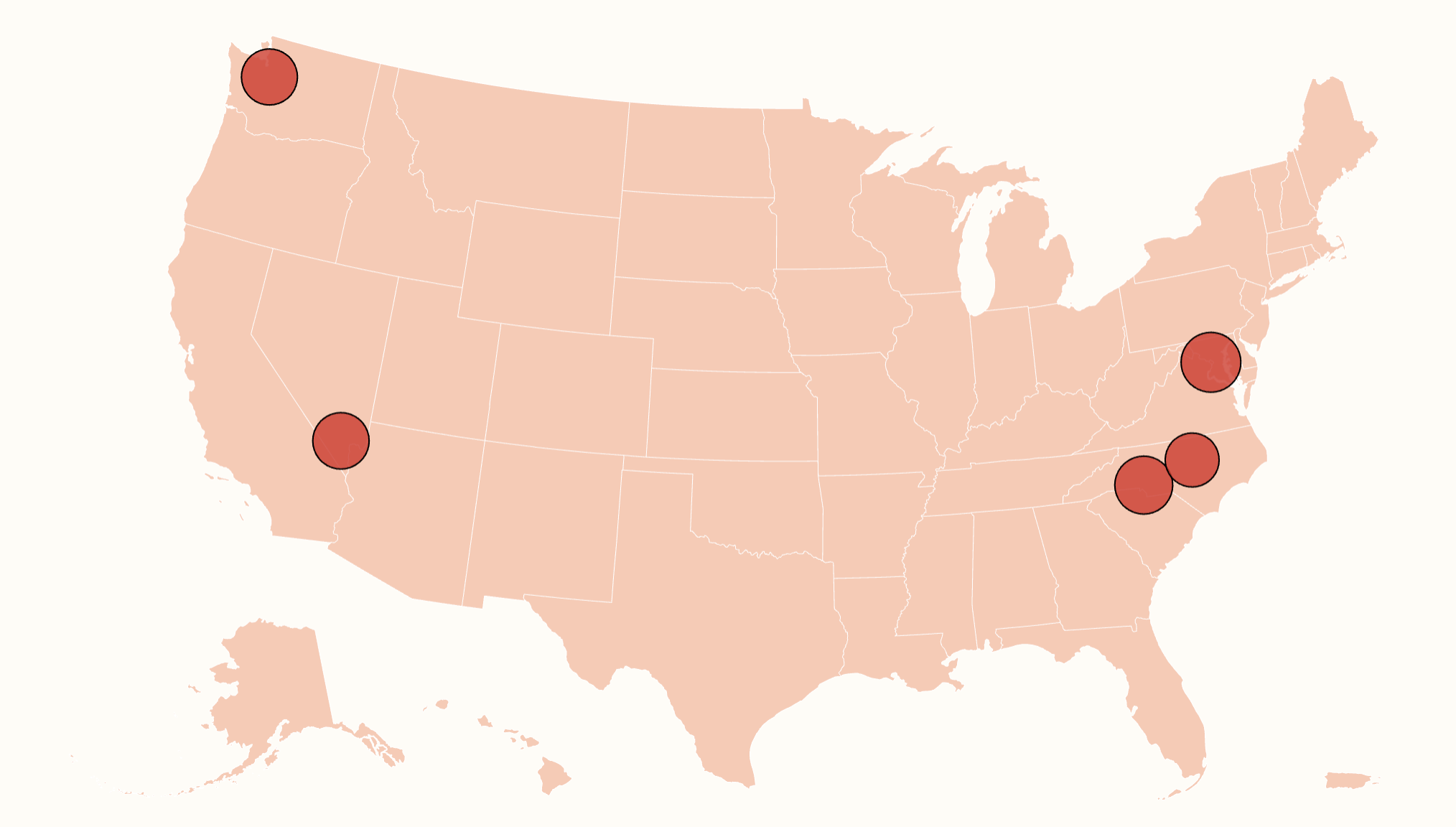 Map Shows 5 Cities With Biggest Home Inventory Pile-Up