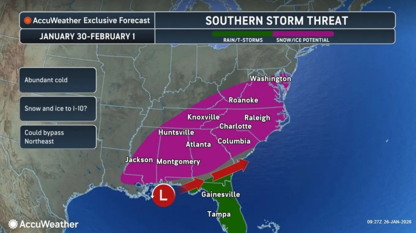New Winter Storm Map Shows States at Risk for More Ice This Weekend ...