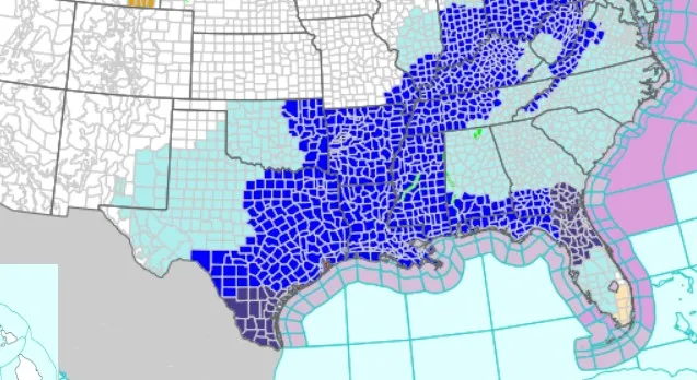 Map Shows Texas Under Extreme Cold Warning as -5 Wind Chill Possible ...