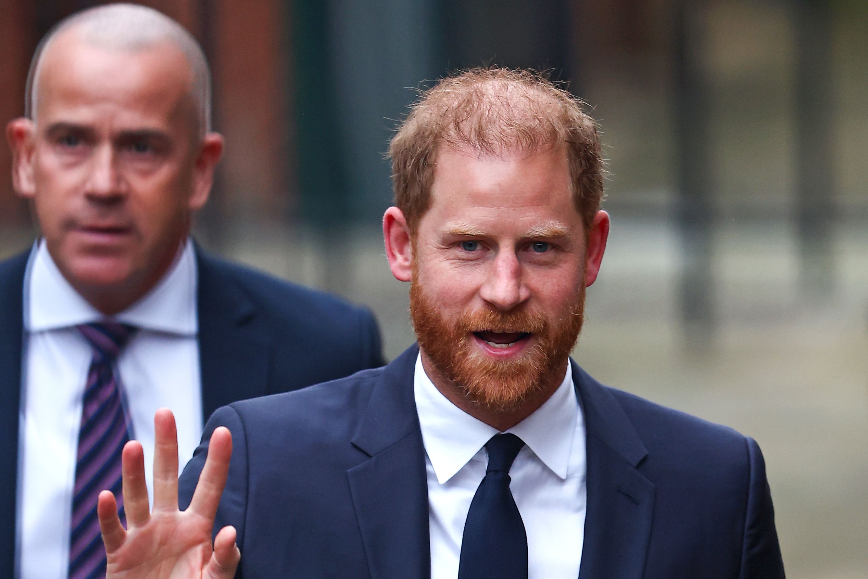 Prince Harry Arrives at Court for Daily Mail Phone Hacking Trial