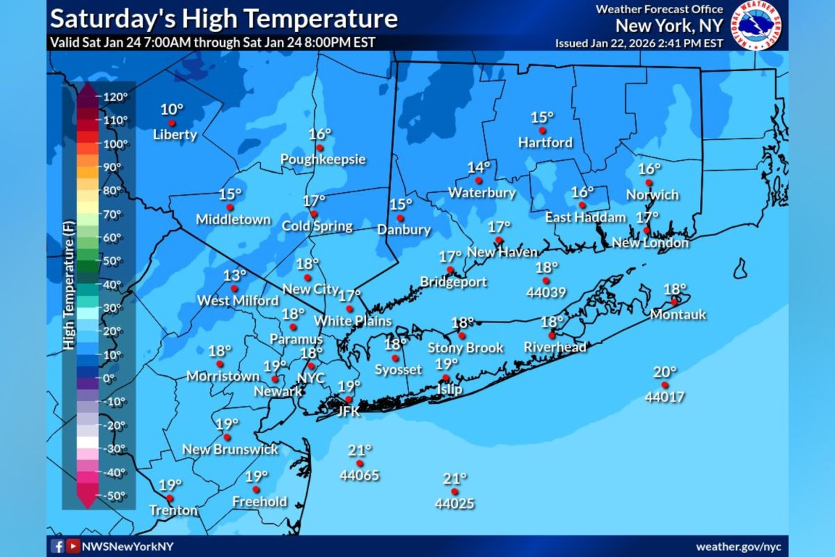 New York Map Shows Areas Facing Arctic Blast Ahead of Major Storm ...
