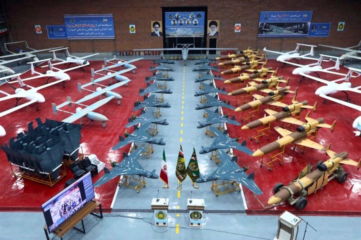 An undated image shared by Iranian state news agency Tasnim with its report about the alleged deployment of 1,000 drones on January 29, 2026.

