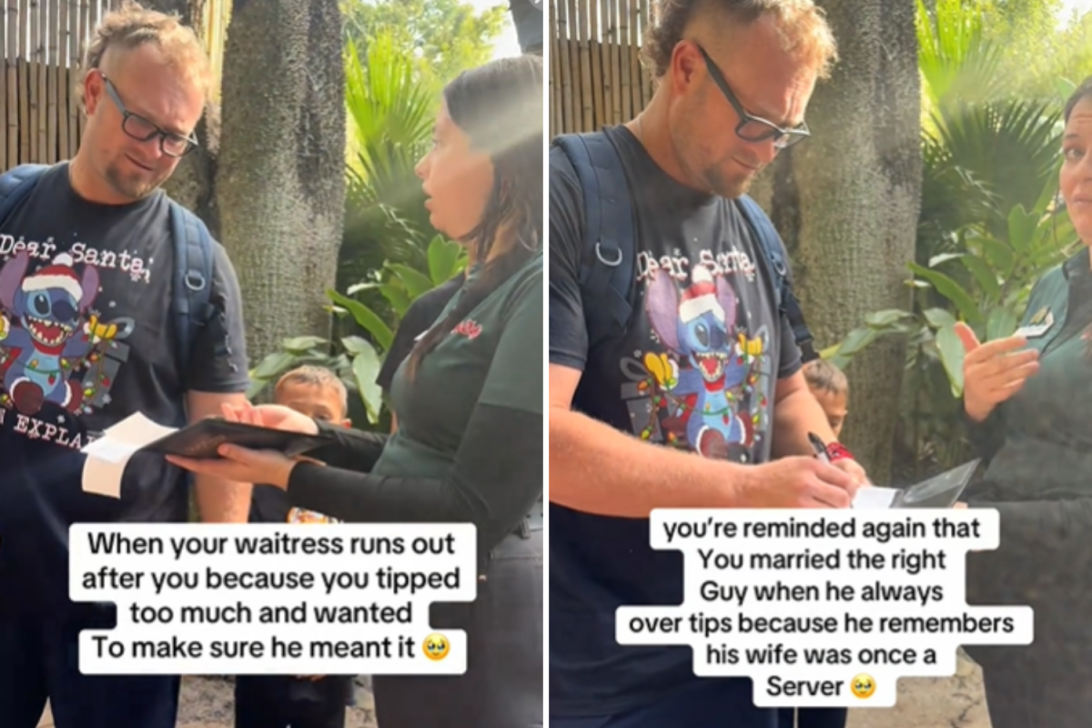 O garçom perseguiu a família sobre o valor da gorjeta – não preparado para o que eles disseram. O garçom perseguiu a família sobre o valor da gorjeta – não preparado para o que eles disseram.