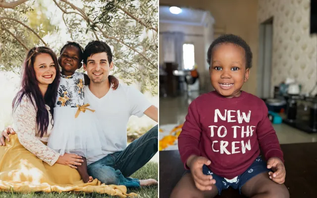 A picture of Kaylee and James with Emmanuella and another of Oluwatoyin.