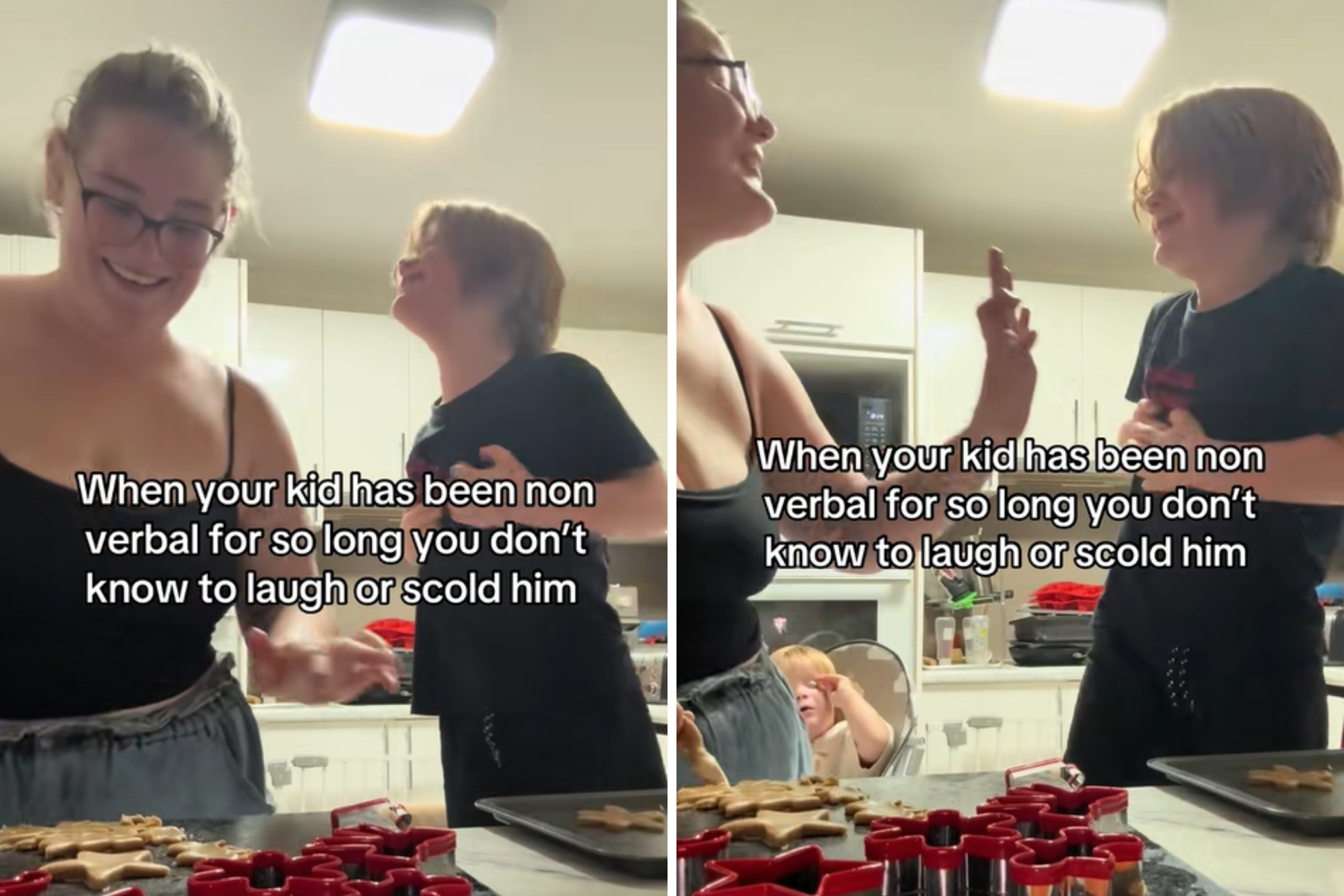 Mom Has Priceless Reaction As 'Nonverbal' Son Suddenly Says the Unexpected