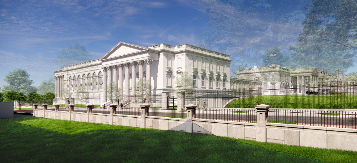 Donald Trump Shares New Rendering of White House Ballroom Project