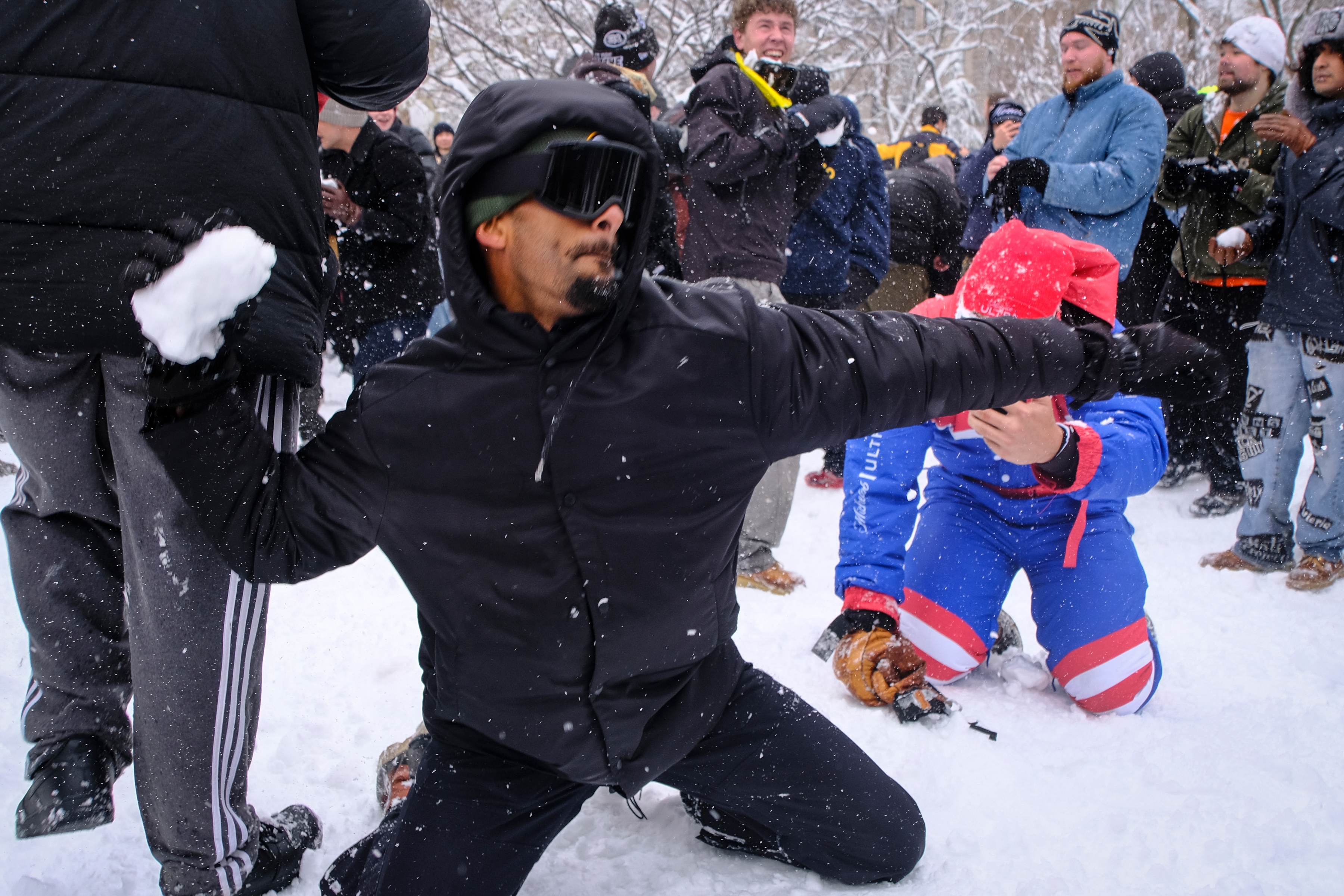 Fury As Cops Pelted With Snowballs in New York
