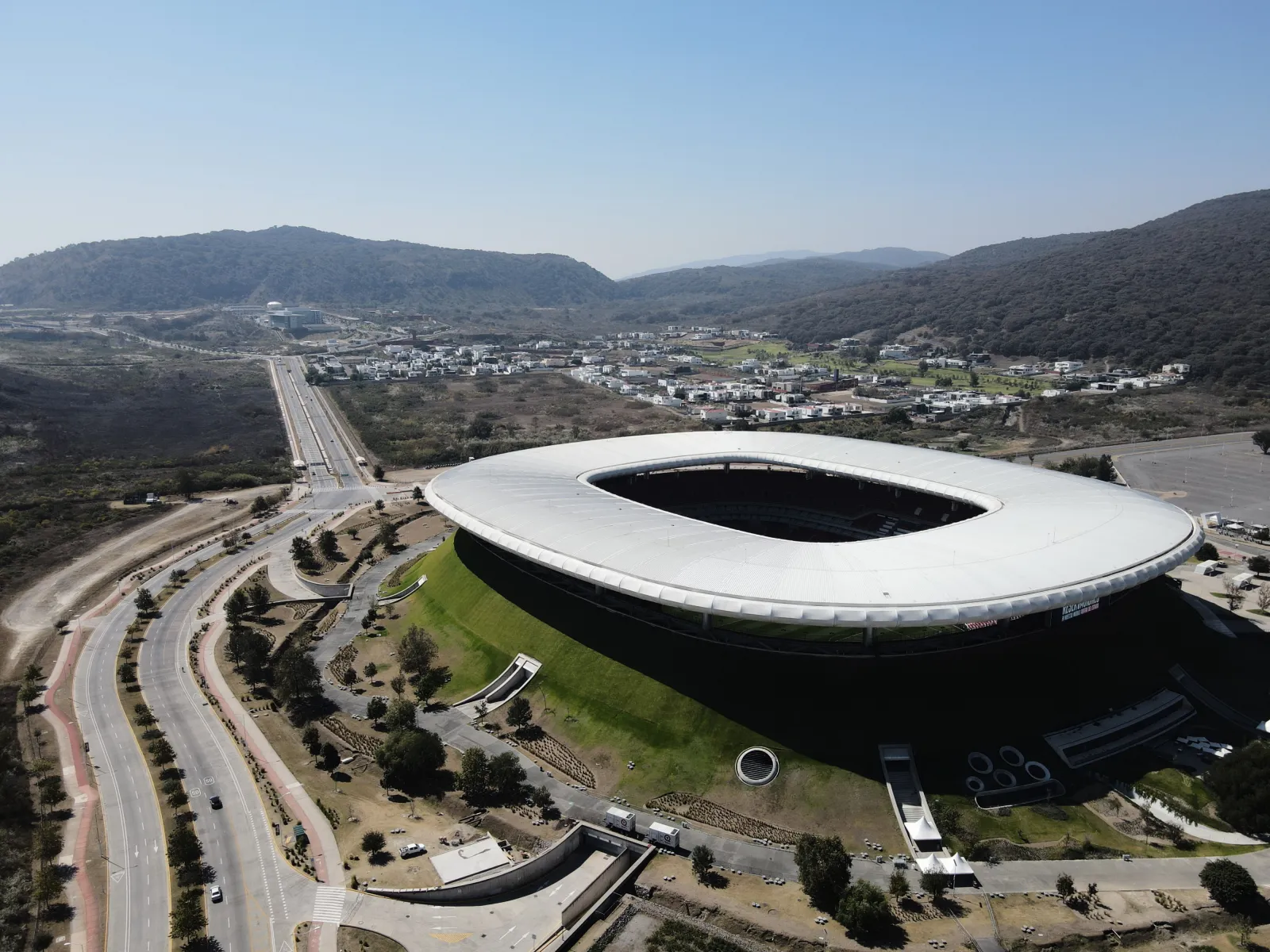 Akron Stadium, a venue for the 2026 FIFA World Cup, stands in Guadalajara, Mexico, Tuesday, Jan. 24, 2026.