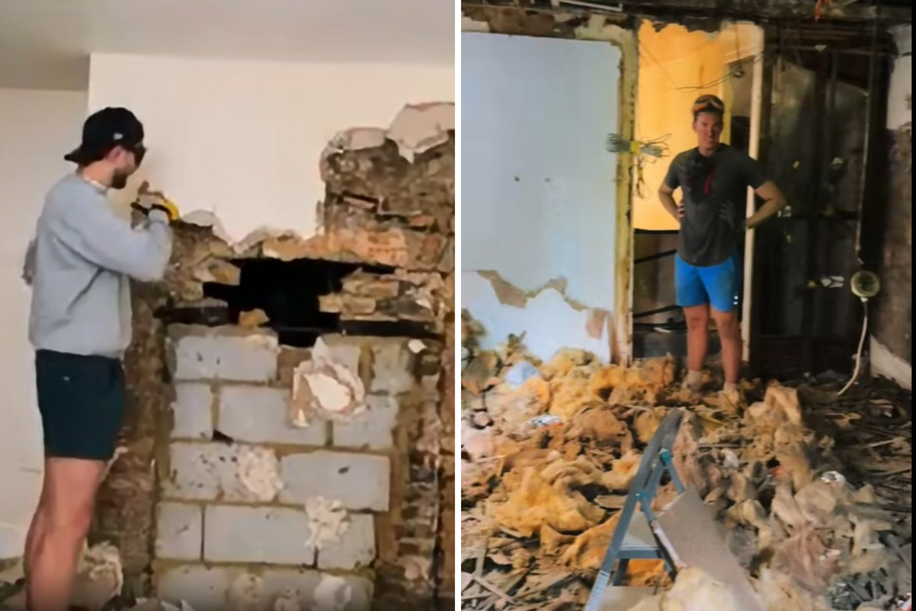 Couple Knock Down Wall During Renovation, Left Stunned by ‘Hidden’ Gem
