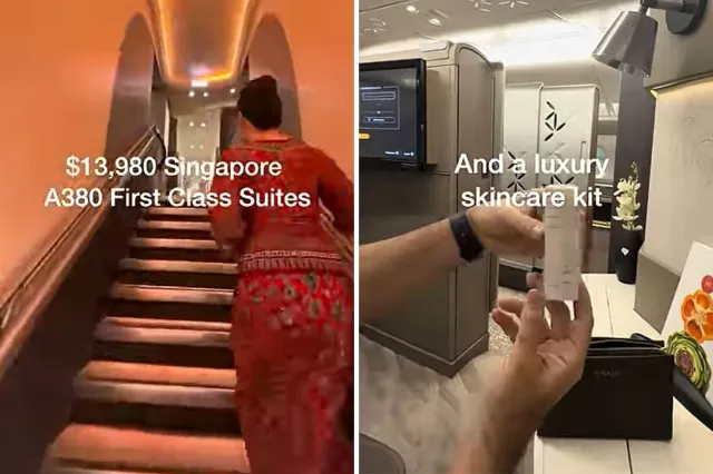 Inside an A380 first class suite Singapore Airlines