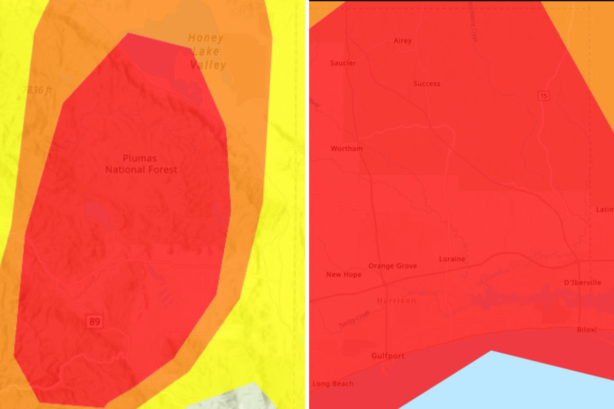 Thousands Urged To Stay Inside in Mississippi, California