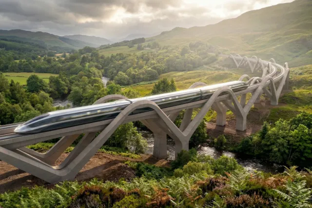The Loop, a Futuristic Rail Network © Chris Williamson