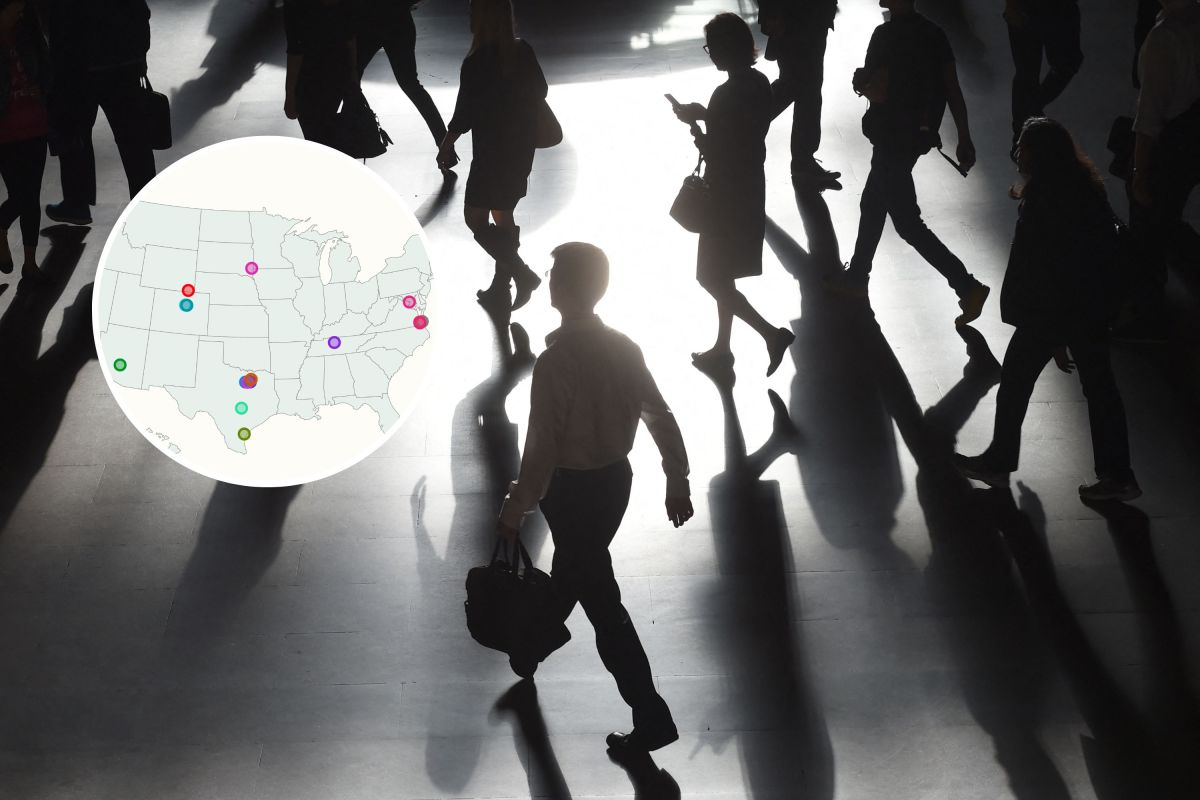 Map Shows Hardest Working Cities in US - Newsweek