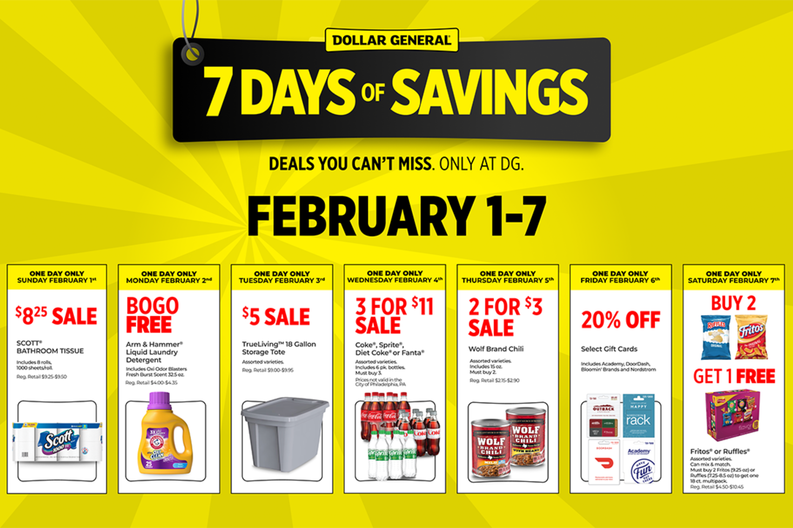 Dollar General Launches One-Day Deals