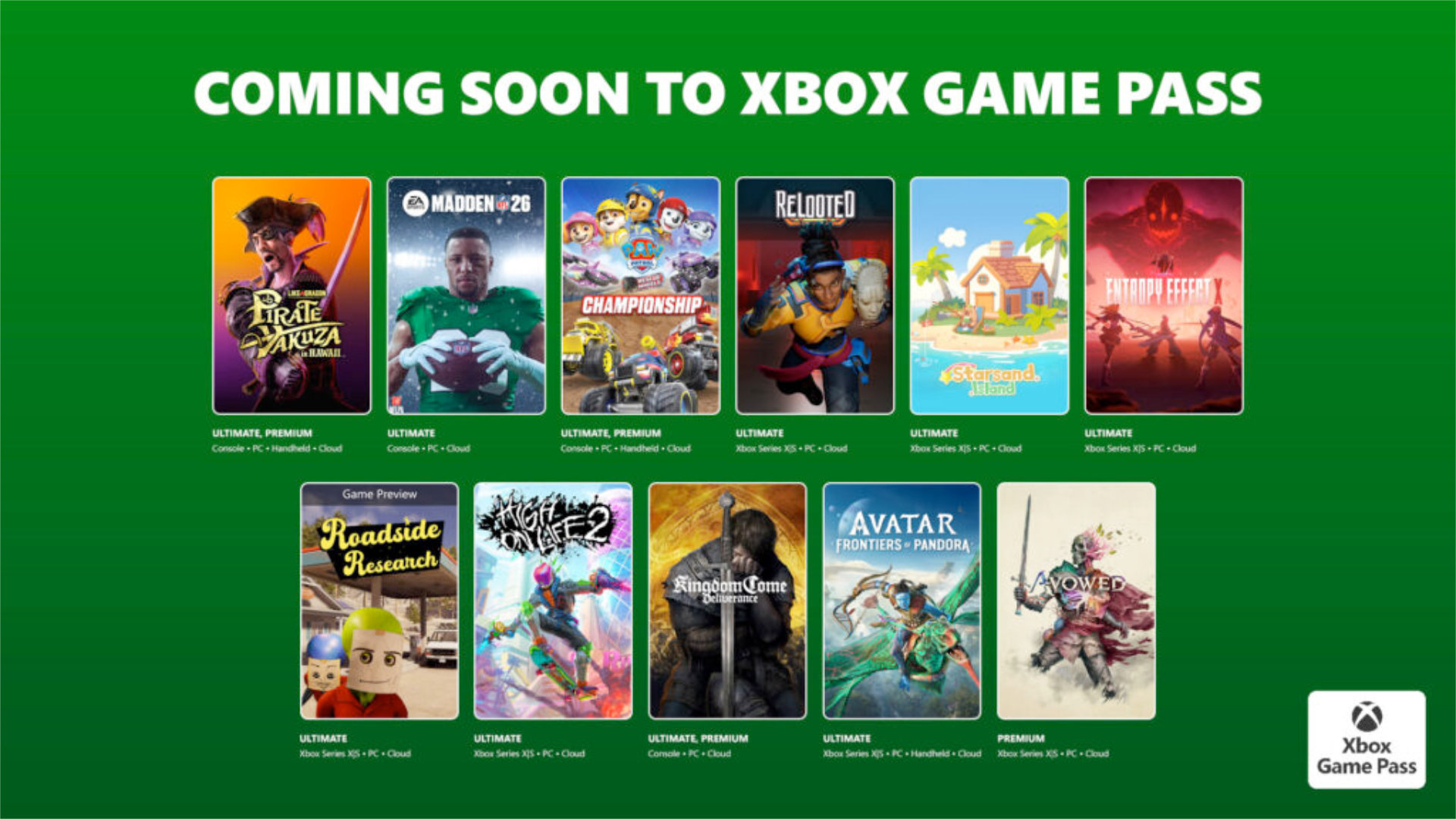 Every Game Coming to Xbox Game Pass in February 2026