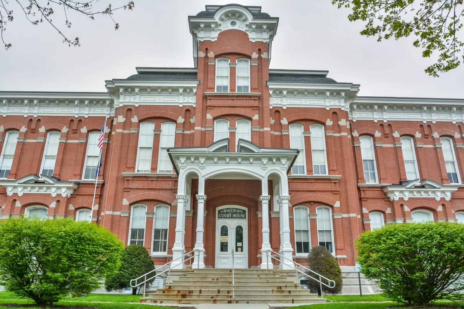 Wayne County Court House in Honesdale, Pennsylvania.