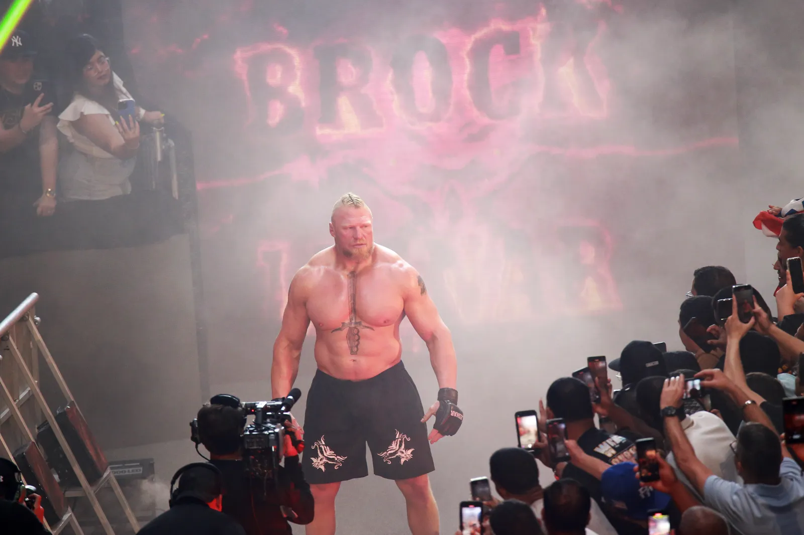 WWE star Brock Lesnar at Backlash event