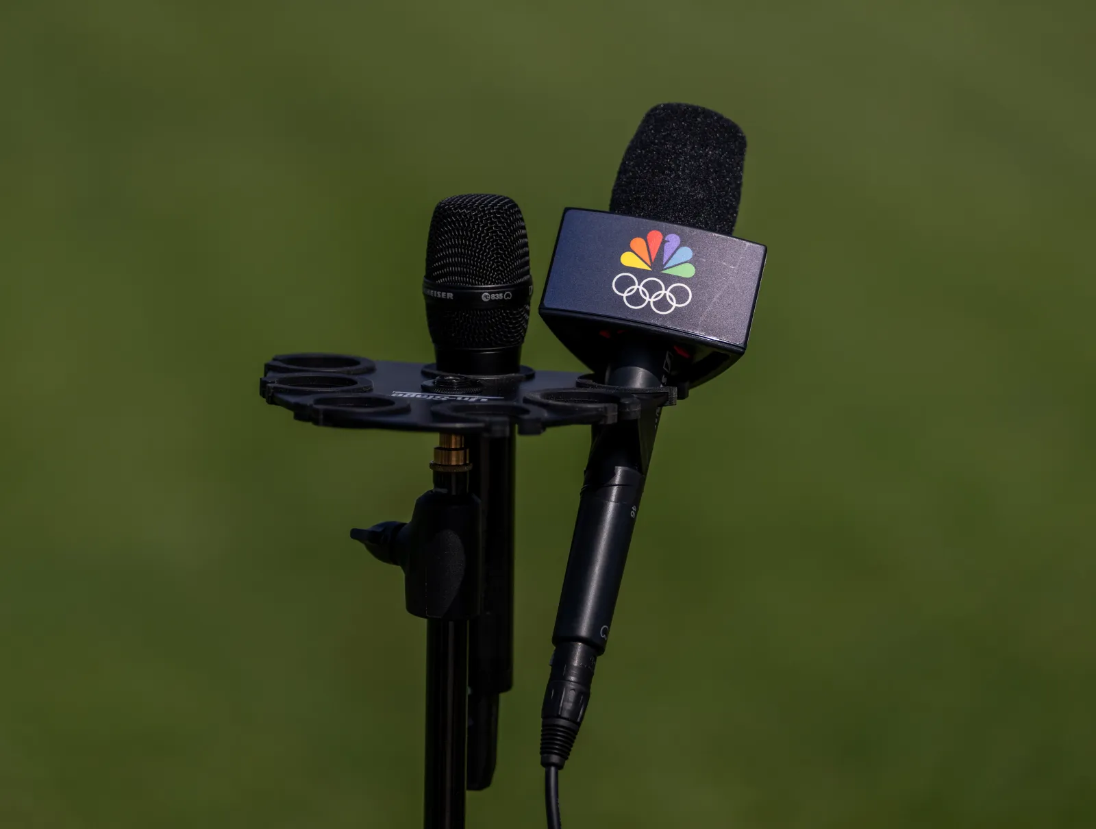 An NBC announcer was caught on a hot mic.