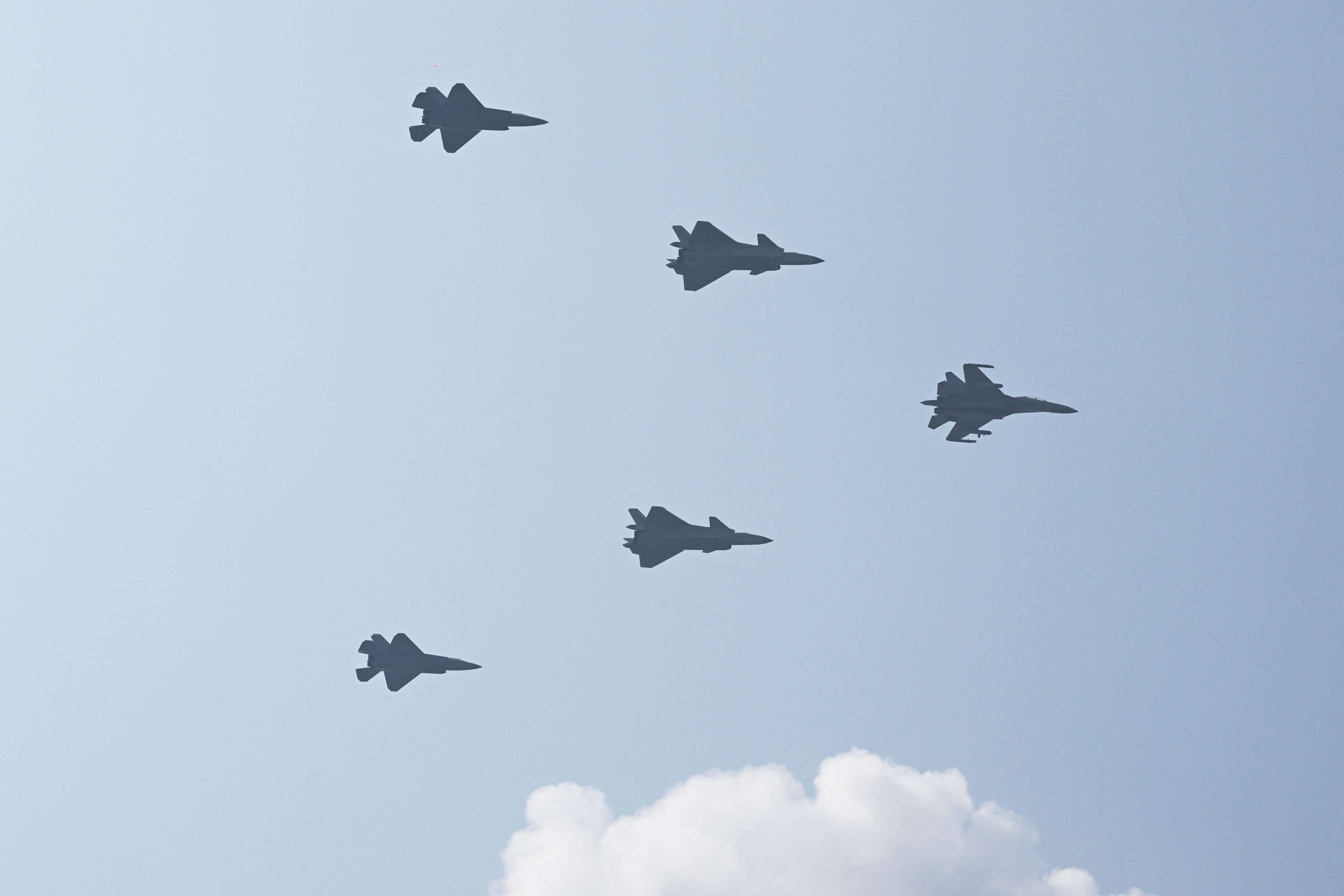 Chinese Jets Perform Risky Combat Maneuvers Against Taiwan F-16s: Report