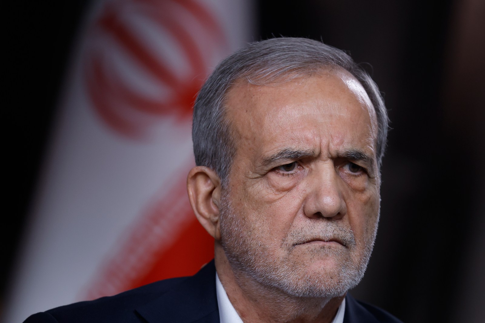 Iranian President Masoud Pezeshkian speaks with Fox News Channel’s Martha MacCallum during an interview on September 25, 2025 in New York City.